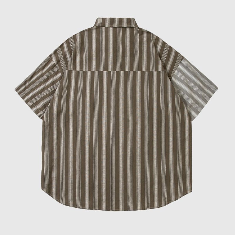 Style Core Aesthetics, New Style Trends Color Block Striped Shirt Style Core Aesthetics, New Style Trends Color Block Striped Shirt