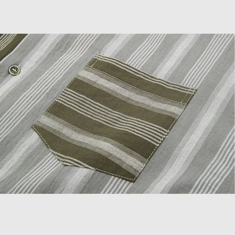 Style Core Aesthetics, New Style Trends Color Block Striped Shirt Style Core Aesthetics, New Style Trends Color Block Striped Shirt