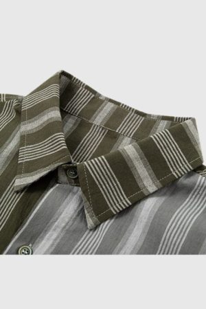 Style Core Aesthetics, New Style Trends Color Block Striped Shirt