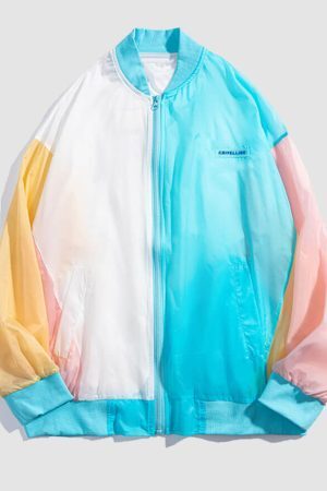 Style Core Aesthetics, New Style Trends Color Block Sunproof QD Jacket