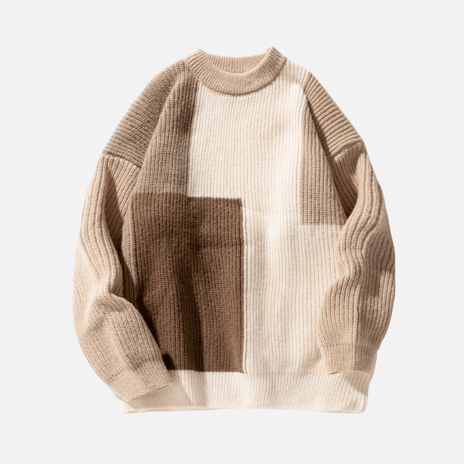 Style Core Aesthetics, New Style Trends Color Block Textured Knit Sweater Style Core Aesthetics, New Style Trends Color Block Textured Knit Sweater