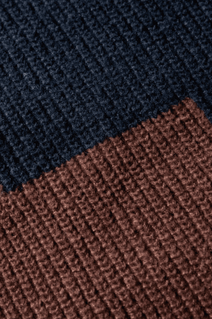 Style Core Aesthetics, New Style Trends Color Block Textured Knit Sweater