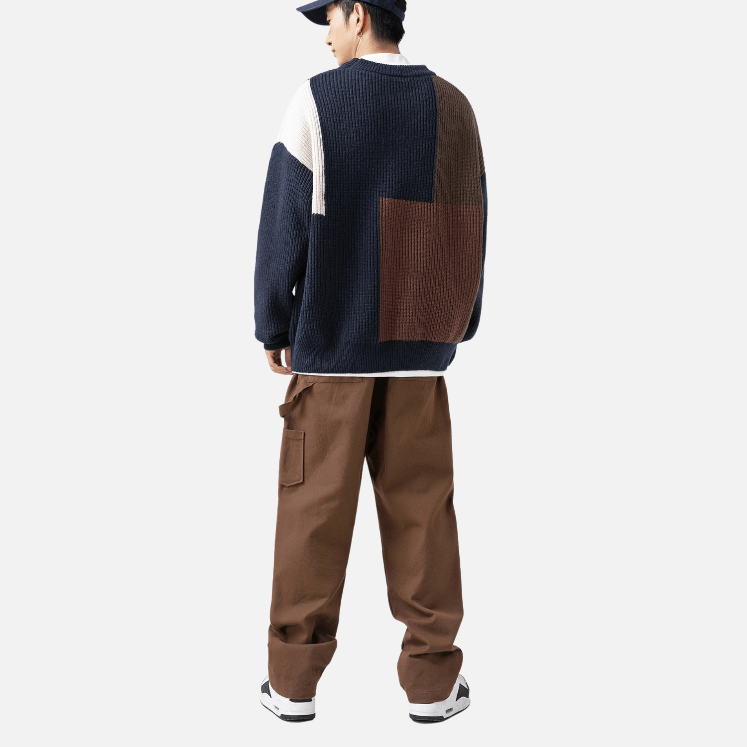 Style Core Aesthetics, New Style Trends Color Block Textured Knit Sweater Style Core Aesthetics, New Style Trends Color Block Textured Knit Sweater