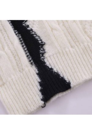 Style Core Aesthetics, New Style Trends Color Block Turtleneck Sweater