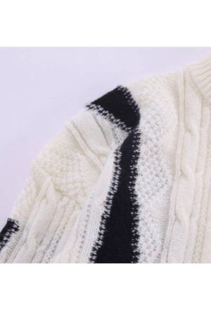 Style Core Aesthetics, New Style Trends Color Block Turtleneck Sweater