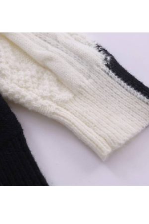 Style Core Aesthetics, New Style Trends Color Block Turtleneck Sweater