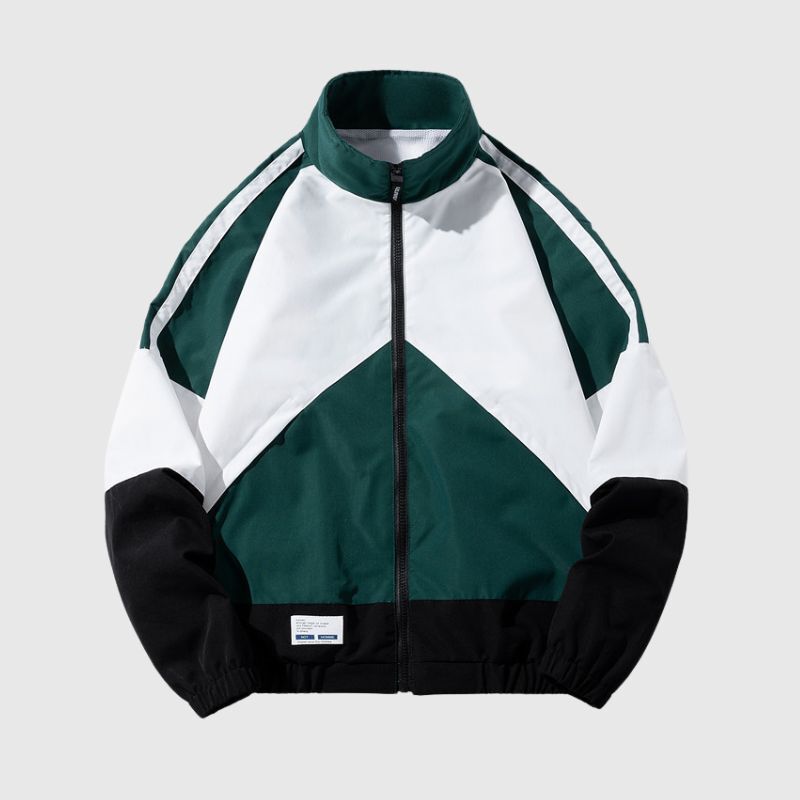 Style Core Aesthetics, New Style Trends Color-Blocked Baseball Jacket