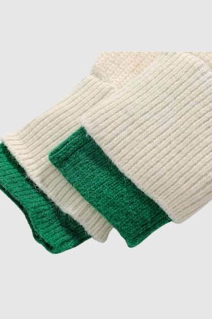 Style Core Aesthetics, New Style Trends Color-Contrast Knit Sweater