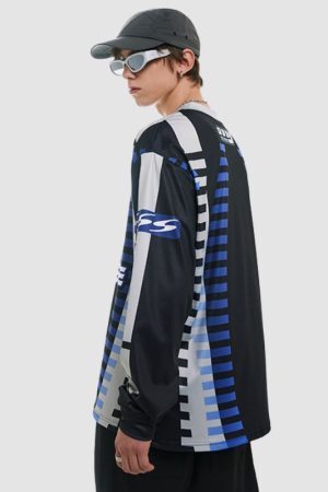 Style Core Aesthetics, New Style Trends Color Contrast Racing Tee