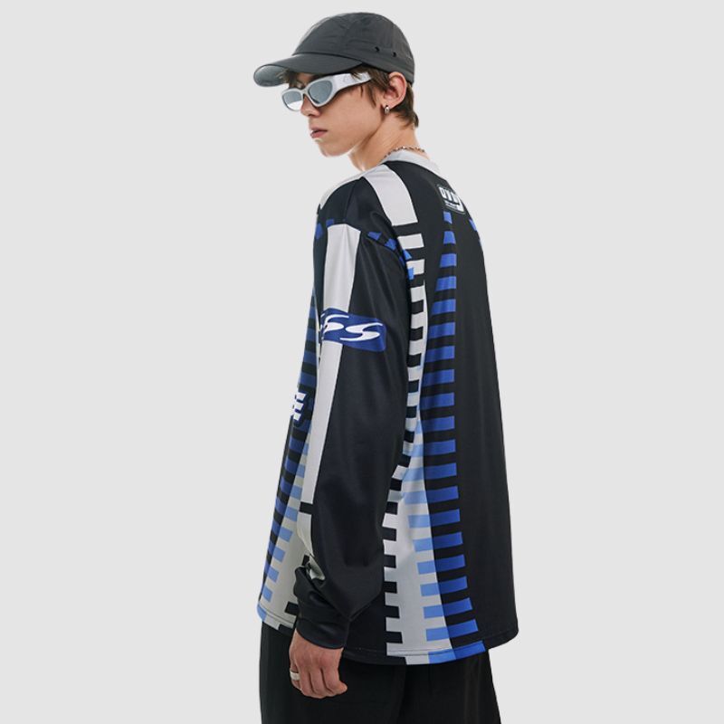 Style Core Aesthetics, New Style Trends Color Contrast Racing Tee Style Core Aesthetics, New Style Trends Color Contrast Racing Tee