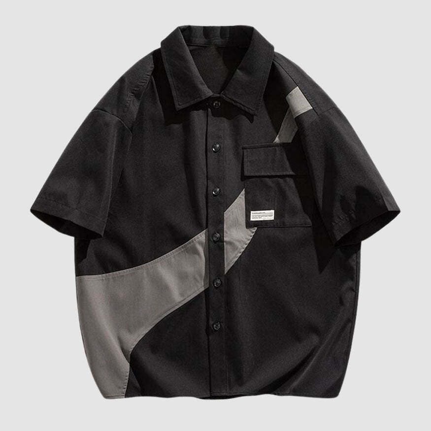 Style Core Aesthetics, New Style Trends Color Contrast Shirts