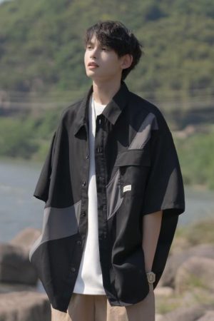 Style Core Aesthetics, New Style Trends Color Contrast Shirts