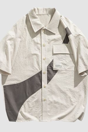 Style Core Aesthetics, New Style Trends Color Contrast Shirts