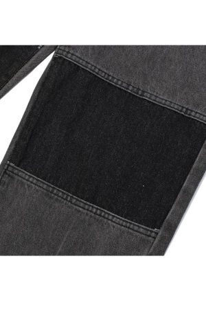 Style Core Aesthetics, New Style Trends Color Patchwork Design Jeans