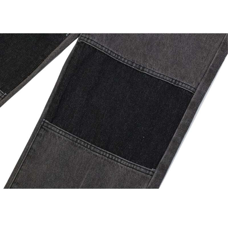 Style Core Aesthetics, New Style Trends Color Patchwork Design Jeans Style Core Aesthetics, New Style Trends Color Patchwork Design Jeans