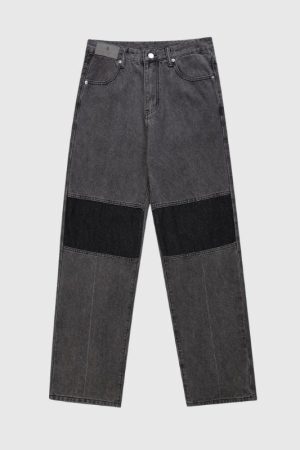 Style Core Aesthetics, New Style Trends Color Patchwork Design Jeans