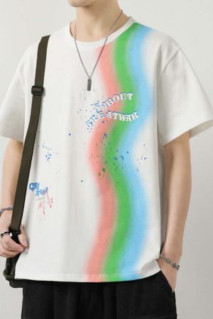 Style Core Aesthetics, New Style Trends Color Splash Tee