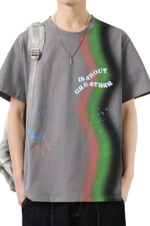 Style Core Aesthetics, New Style Trends Color Splash Tee