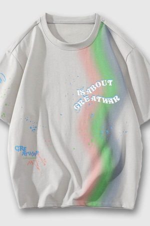 Style Core Aesthetics, New Style Trends Color Splash Tee