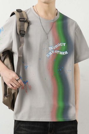 Style Core Aesthetics, New Style Trends Color Splash Tee