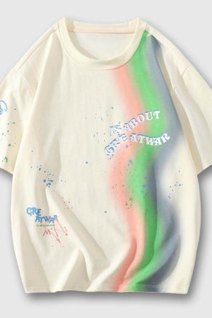 Style Core Aesthetics, New Style Trends Color Splash Tee