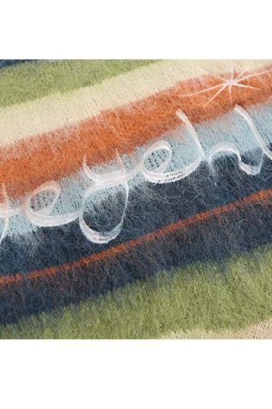 Style Core Aesthetics, New Style Trends Color Striped Fuzzy Sweater