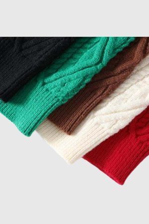 Style Core Aesthetics, New Style Trends Colorblock Cable Knit Sweater