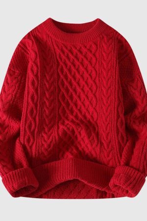Style Core Aesthetics, New Style Trends Colorblock Cable Knit Sweater