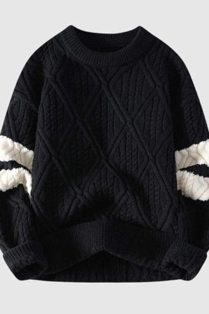 Style Core Aesthetics, New Style Trends Colorblock Cable Sweater