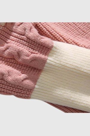 Style Core Aesthetics, New Style Trends Colorblock Cable Sweater