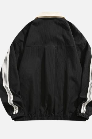 Style Core Aesthetics, New Style Trends Colorblock Casual Street Jacket