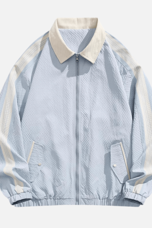 Style Core Aesthetics, New Style Trends Colorblock Casual Street Jacket