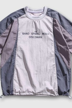 Style Core Aesthetics, New Style Trends Colorblock Casual T-Shirt