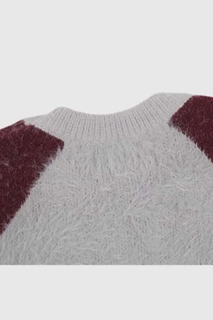 Style Core Aesthetics, New Style Trends Colorblock Crew Neck Knit Sweater