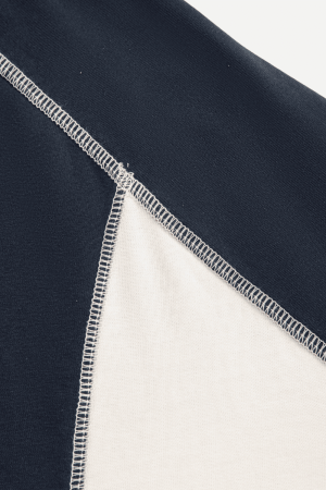 Style Core Aesthetics, New Style Trends Colorblock Embroidered Cotton T-Shirt