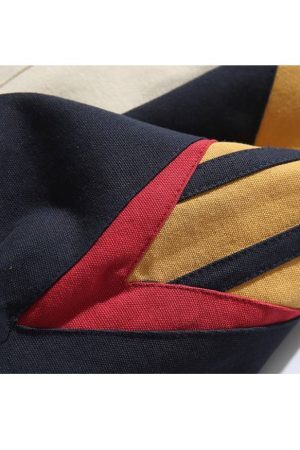 Style Core Aesthetics, New Style Trends Colorblock Embroidered Jacket