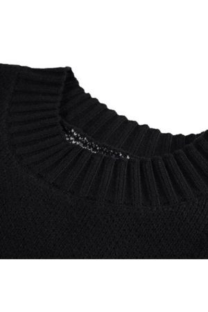 Style Core Aesthetics, New Style Trends Colorblock Flame Pattern Sweater