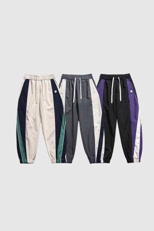 Style Core Aesthetics, New Style Trends Colorblock Jogger Pants