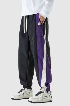Style Core Aesthetics, New Style Trends Colorblock Jogger Pants