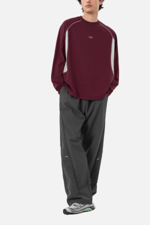 Style Core Aesthetics, New Style Trends Colorblock Patchwork Long Sleeve T-Shirt