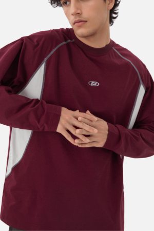 Style Core Aesthetics, New Style Trends Colorblock Patchwork Long Sleeve T-Shirt