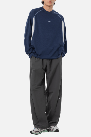 Style Core Aesthetics, New Style Trends Colorblock Patchwork Long Sleeve T-Shirt