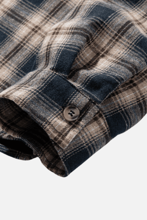 Style Core Aesthetics, New Style Trends Colorblock Plaid Hooded Shirt