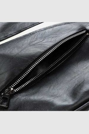 Style Core Aesthetics, New Style Trends Colorblock PU Moto Jacket