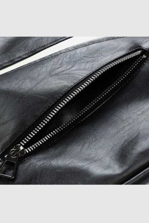 Style Core Aesthetics, New Style Trends Colorblock PU Moto Jacket