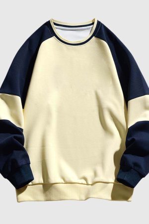 Style Core Aesthetics, New Style Trends Colorblock Raglan Sweatshirt