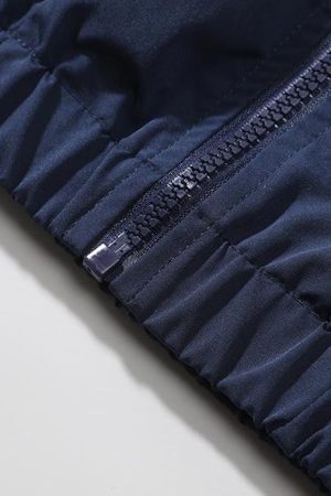 Style Core Aesthetics, New Style Trends Colorblock Stand-Collar Jacket