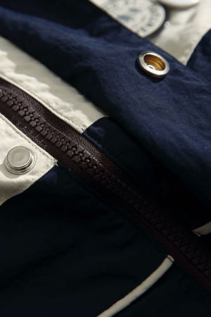 Style Core Aesthetics, New Style Trends Colorblock Stand Collar Jacket