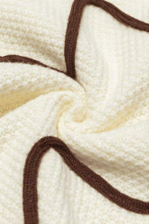 Style Core Aesthetics, New Style Trends Colorblock Stitch Knit Sweater