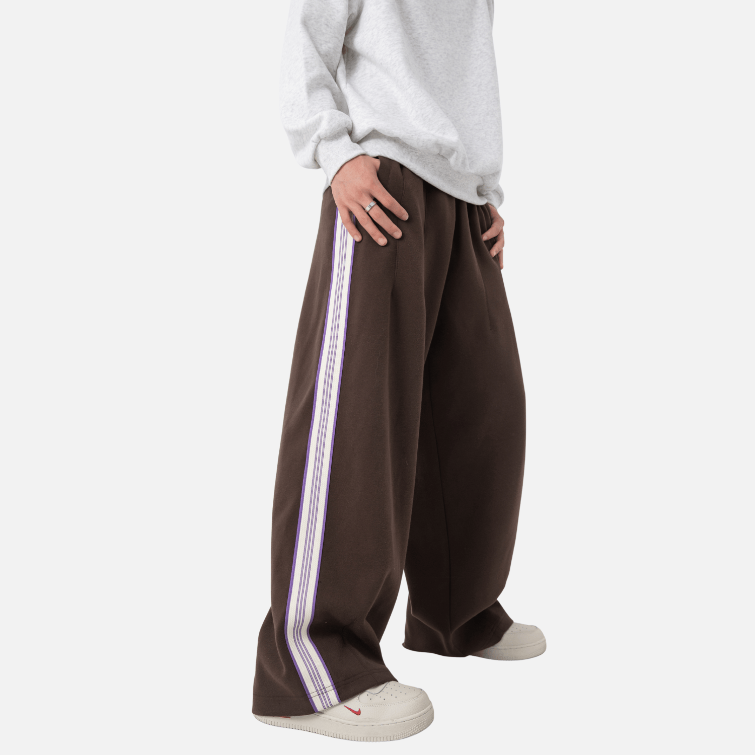 Style Core Aesthetics, New Style Trends Colorblock Stripe Casual Pants Style Core Aesthetics, New Style Trends Colorblock Stripe Casual Pants